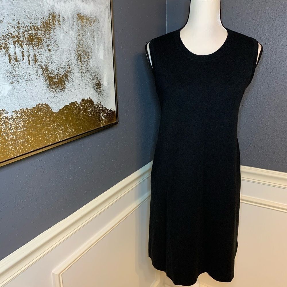 Banana Republic sweater shirt dress w flutter back
